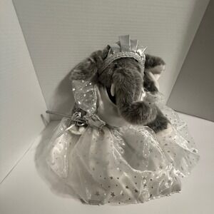 Build A Bear Elephant Plush Fairy Princess Costume Crown Wand‎ Stuffed Animal